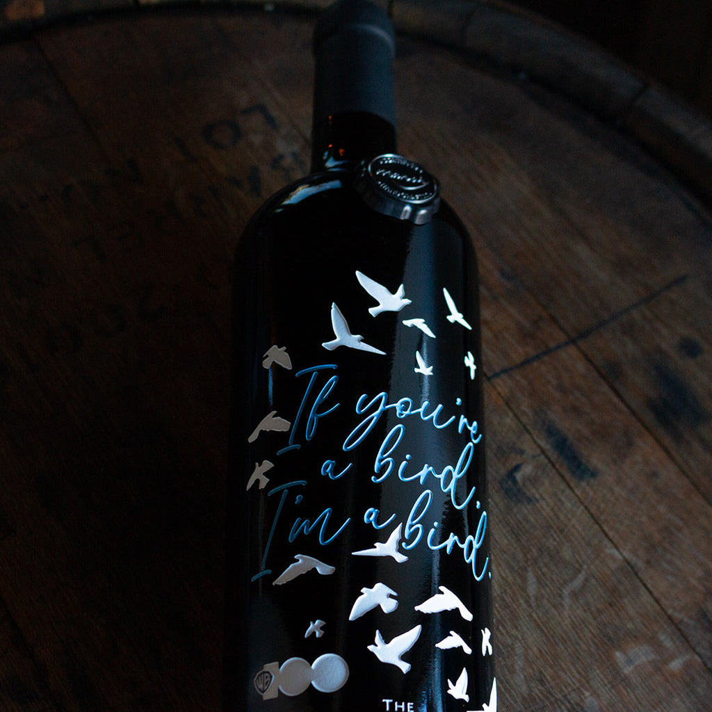 The Notebook Bird Quote Etched Wine