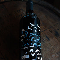 The Notebook Bird Quote Etched Wine