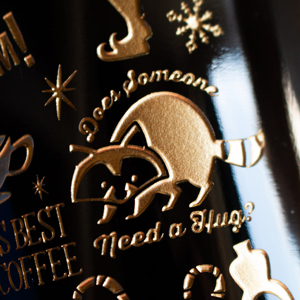 Elf Movie Icons Etched Wine