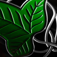 The Lord of the Rings Leaf of Lorien Custom Name Etched Wine