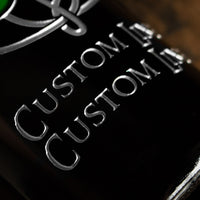 The Lord of the Rings Leaf of Lorien Custom Name Etched Wine