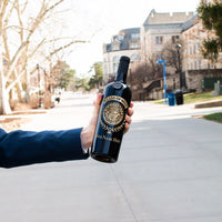 Custom Graduation Laurel Etched Wine