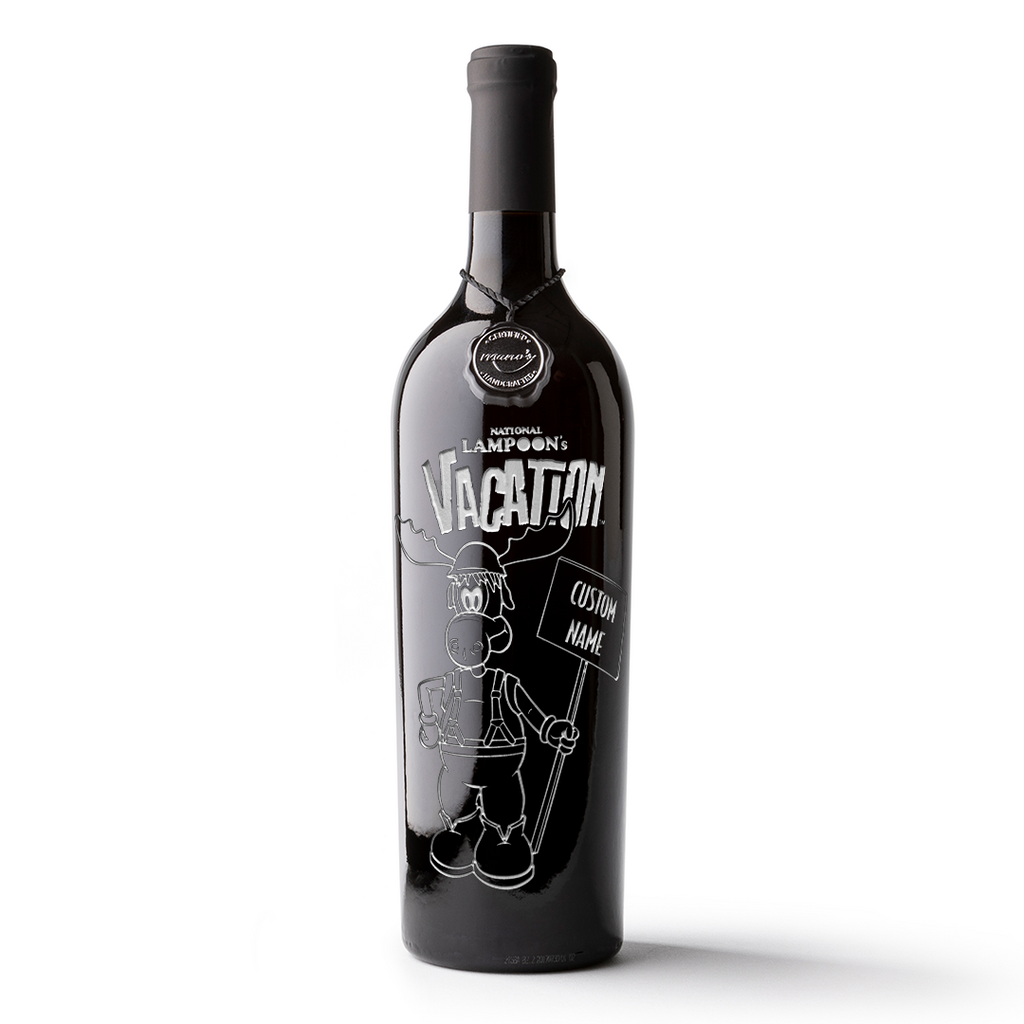 National Lampoons Vacation Custom Name Etched Wine