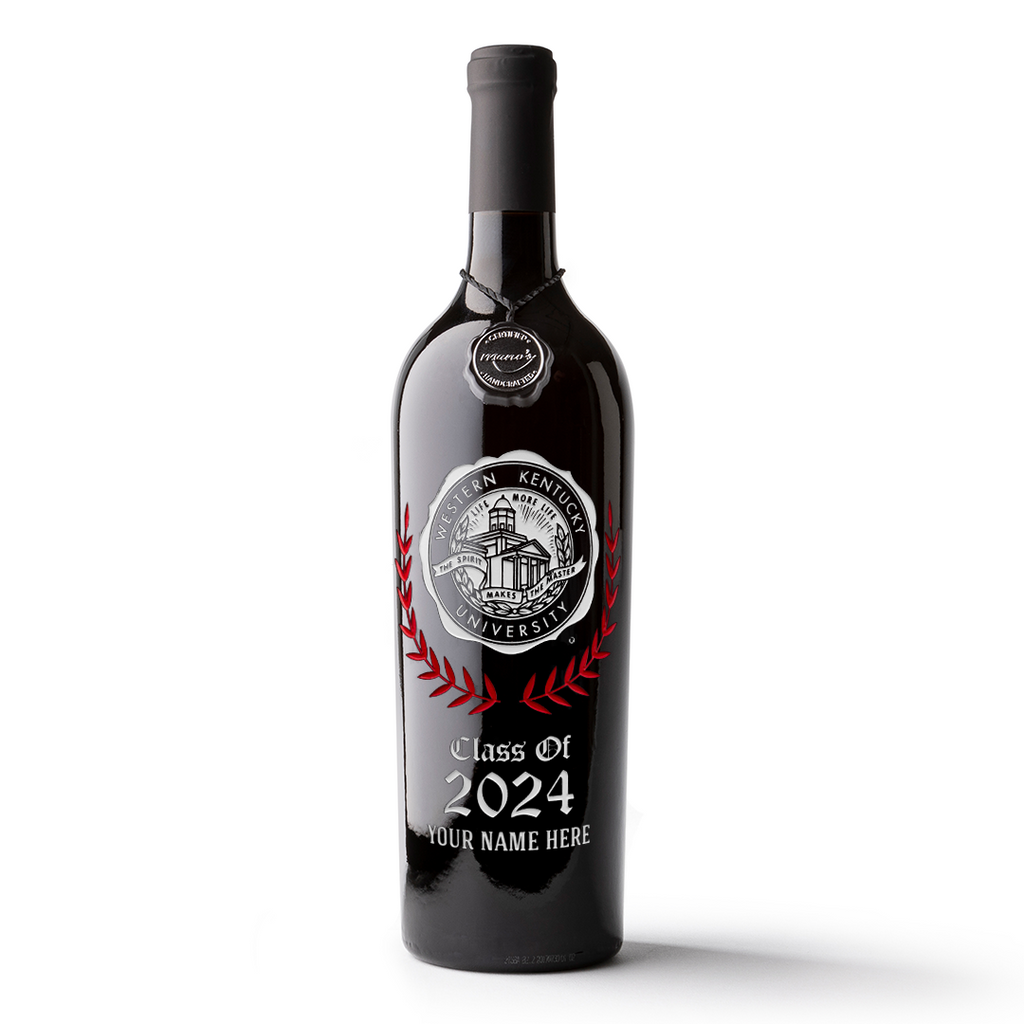Western Kentucky University Custom Alumni Etched Wine