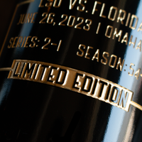 LSU 2023 Baseball National Champions Etched Wine