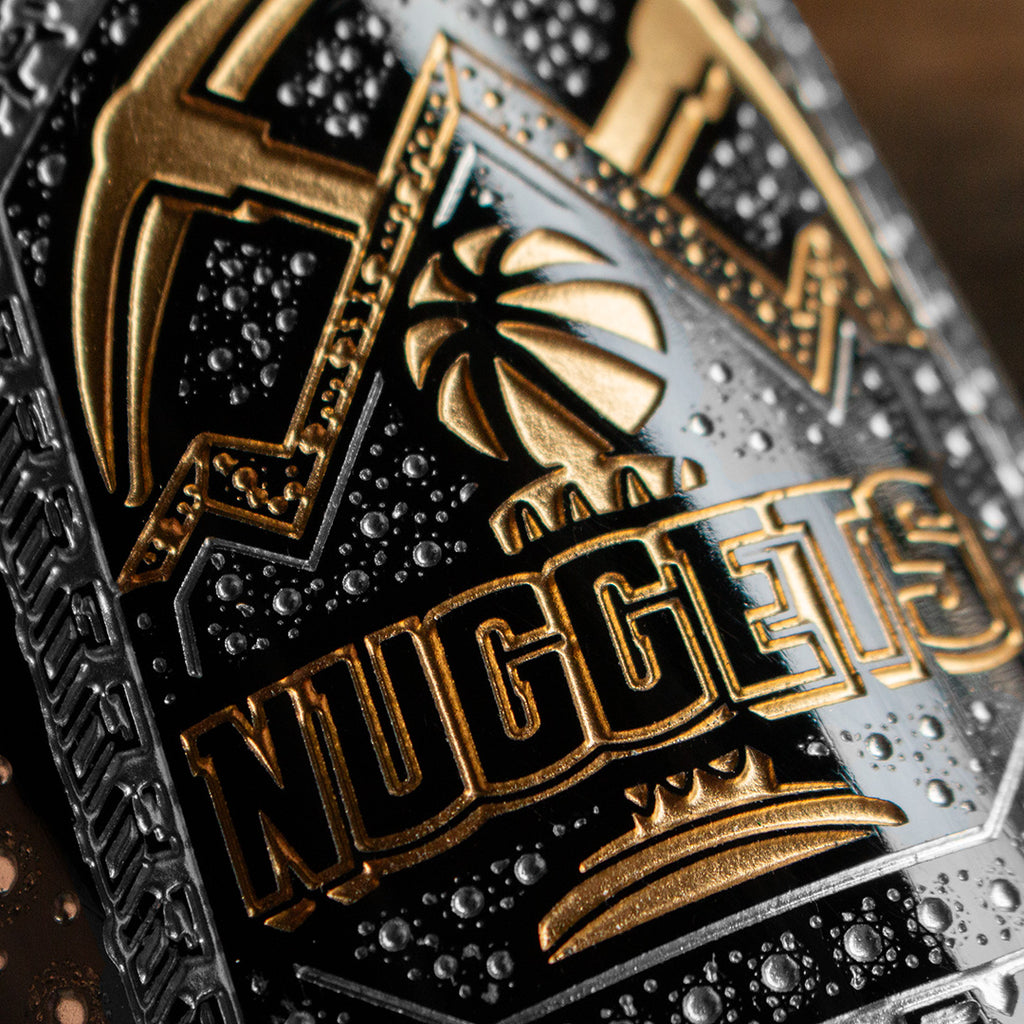 Nuggets 2023 Commemorative Championship Ring Etched Wine Bottle