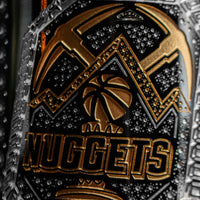Nuggets 2023 Commemorative Championship Ring Etched Wine Bottle