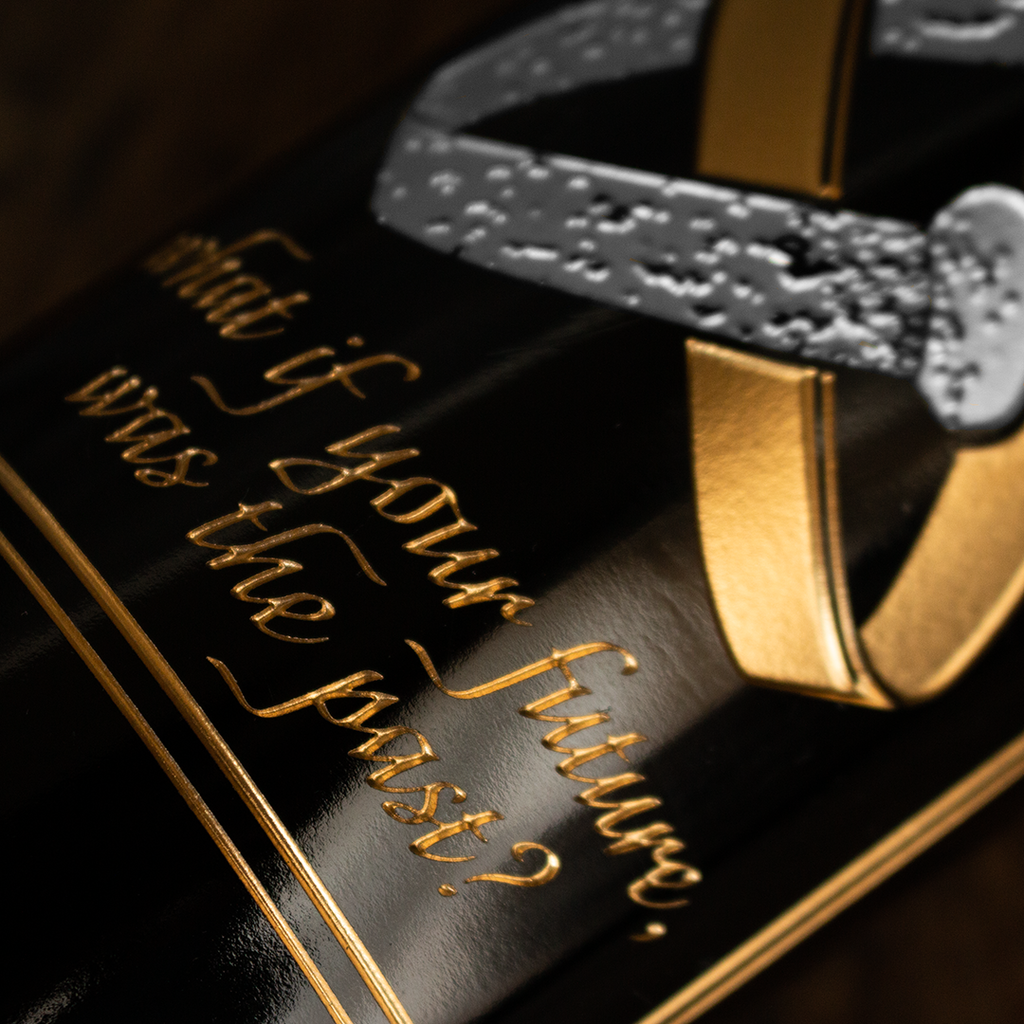 Outlander Wedding Rings Etched Wine Bottle