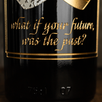 Outlander Wedding Rings Etched Wine Bottle