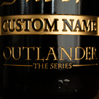 Outlander I heart Jamie Custom Etched Wine Bottle