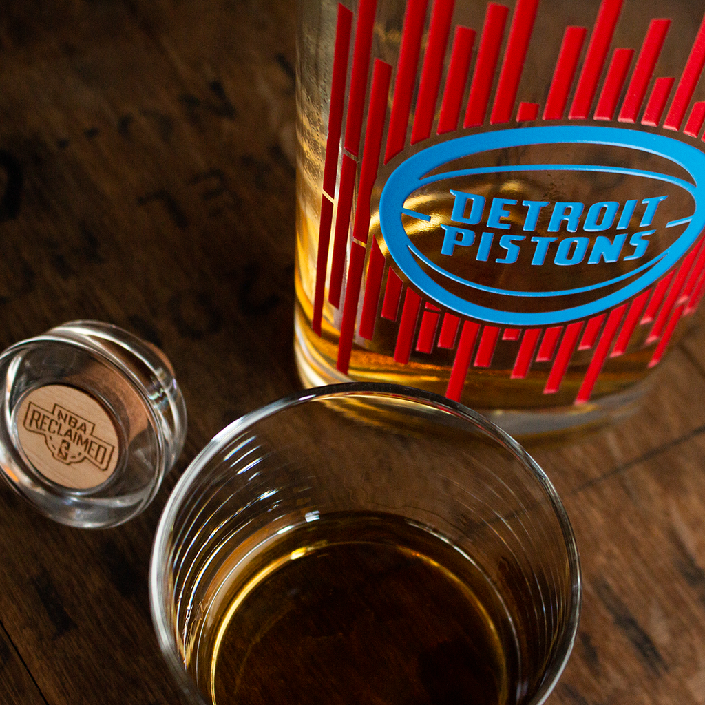 Detroit Pistons Court Decanter