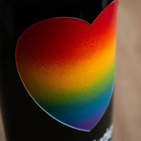 Pride Heart Custom Etched Wine