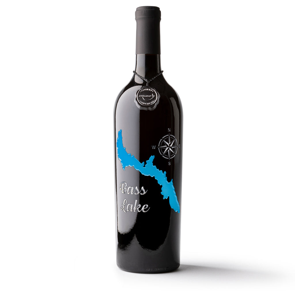 Bass Lake Etched Wine