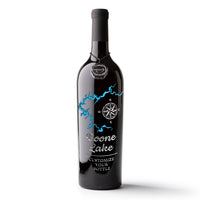Boone Lake Custom Etched Wine