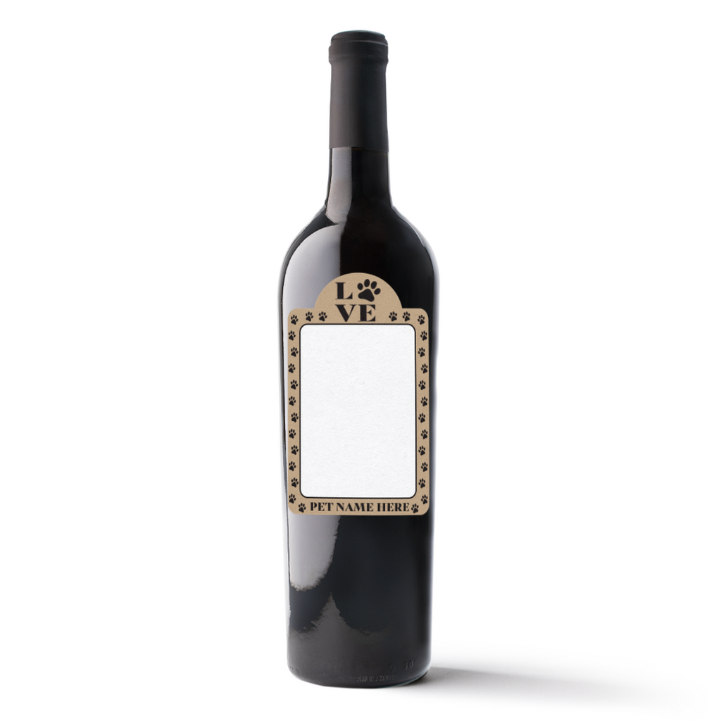 Custom Pet Photo Label Cabernet Sauvignon