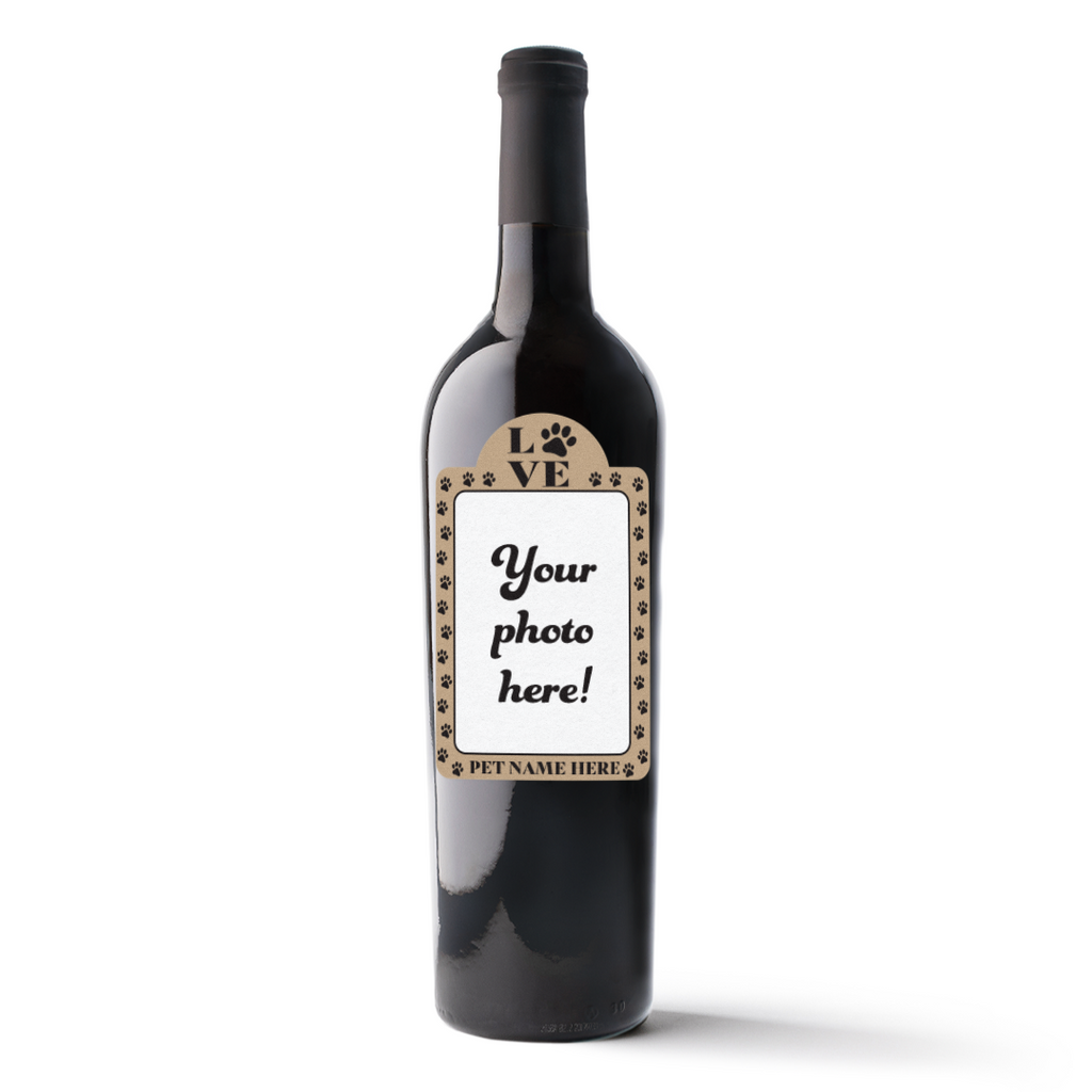 Custom Pet Photo Label Cabernet Sauvignon