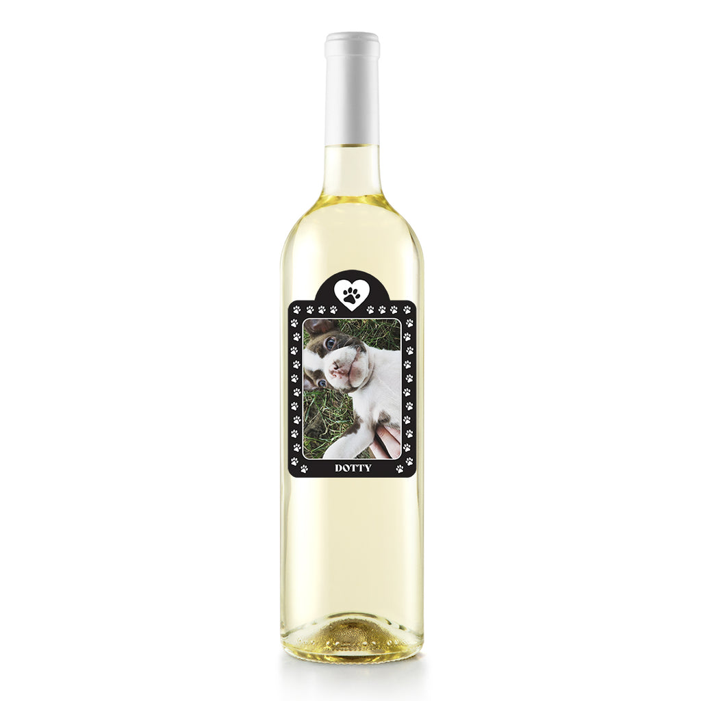 Custom Pet Photo Label Sauvignon Blanc