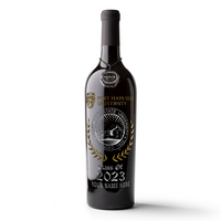 Fort Hays State Custom Alumni Etched Wine Bottle