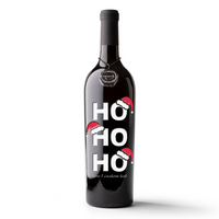 Ho Ho Ho Custom Etched Wine Bottle