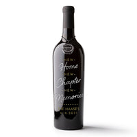 New Memories Custom Name Etched Wine