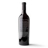 Birthday Frame Custom Etched Wine Bottle
