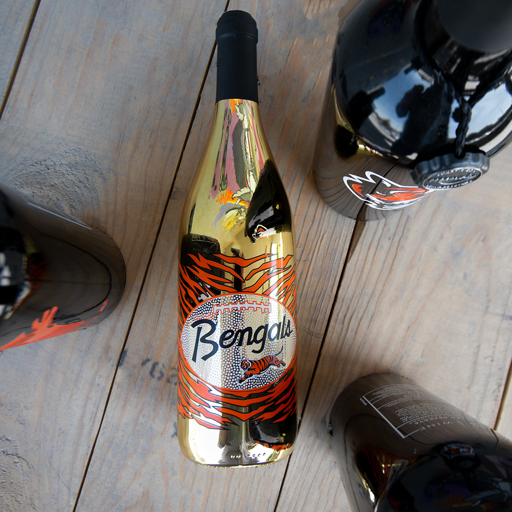 Cincinnati Bengals Retro Logo Cabernet Sauvignon