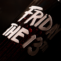 Friday the 13th Logo Etched Wine