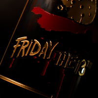 Friday the 13th Poster Etched Wine
