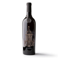 Kansas City Plaza Lights Etched Wine Bottle