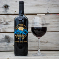 Lake Life Custom Etched Wine