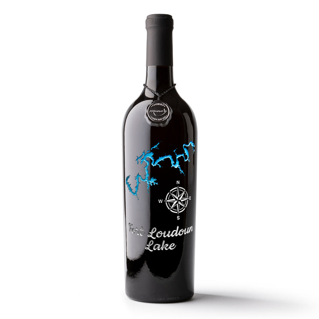 Fort Loudon Lake Etched Wine