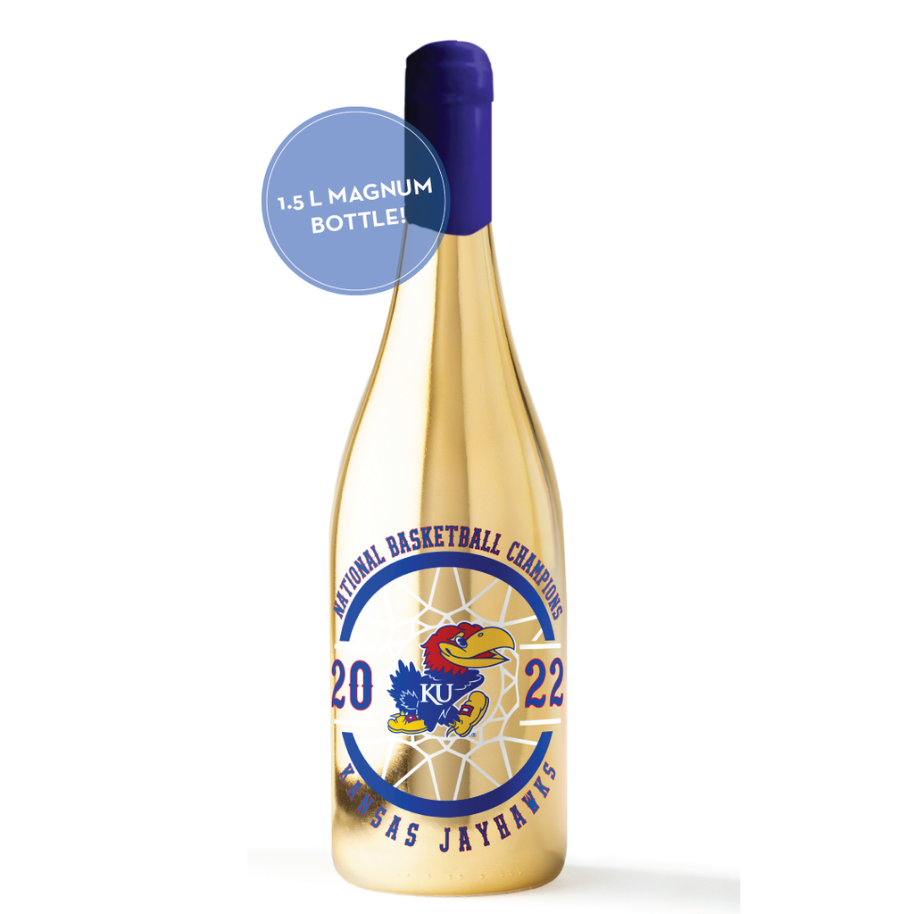 2022 KU Basketball National Champions Metallic Gold 1.5L