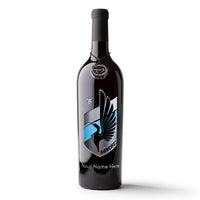 MNUFC Logo Custom Name Etched Wine