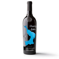 Pearly Lake Custom Etched Wine