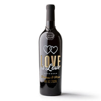 Love is Love Custom Etched Wine