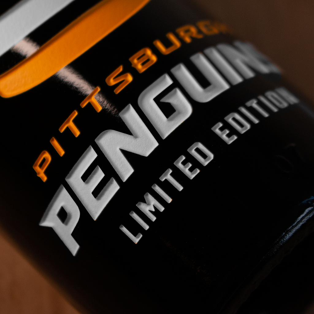 Pittsburgh Penguins Custom Jersey Etched Wine