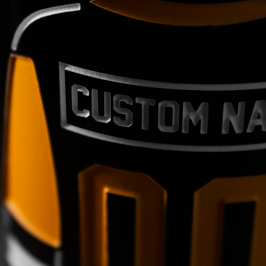 Pittsburgh Penguins Custom Jersey Etched Wine