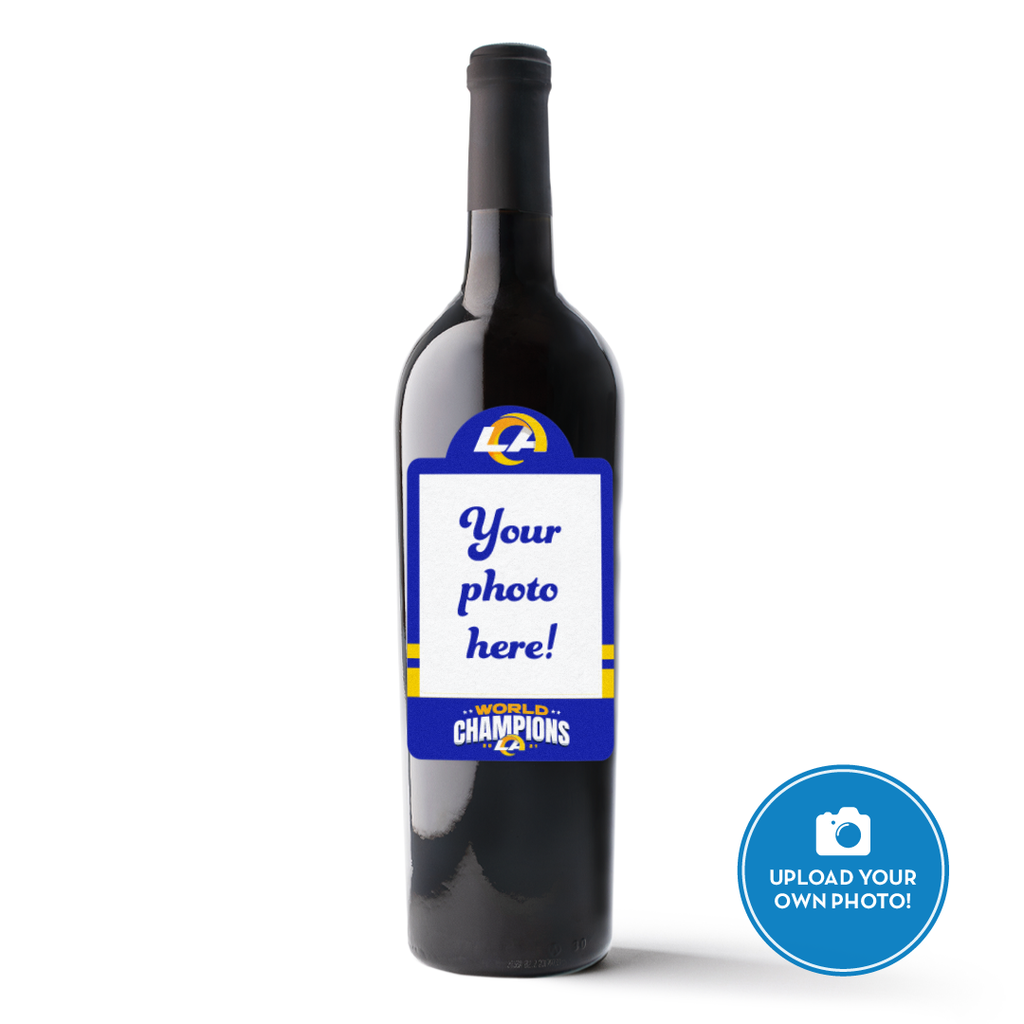 Los Angeles Rams 2021 Champions Custom Label Wine