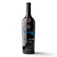 Bull Shoals Lake Custom Etched Wine