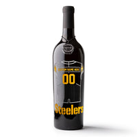 Pittsburgh Steelers Custom Jersey Etched Wine