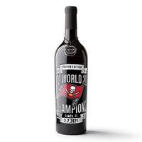 Tampa Bay Bucs 2020 Champions Banner Etched Wine