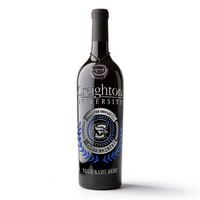 Creighton University Custom Alumni Etched Wine Bottle