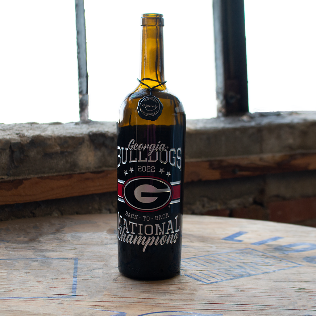 Georgia 2022 National Champions Back to Back Display Bottle