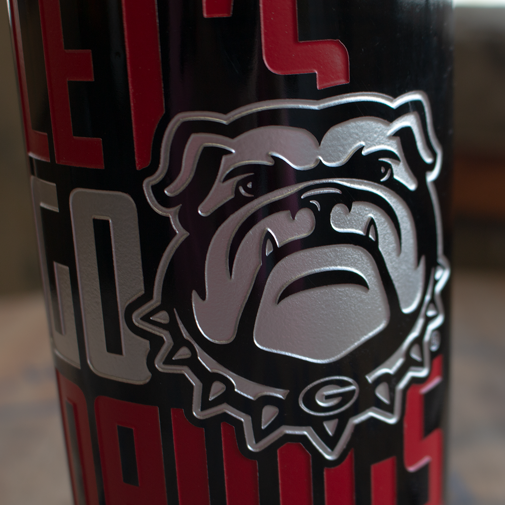 Georgia 2022 National Champions Let's Go Dawgs Display Bottle