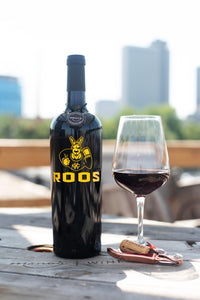 UMKC Roos 2019 Logo Etched Wine