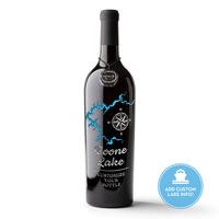 Boone Lake Custom Etched Wine