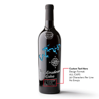 Fort Loudon Lake Custom Etched Wine