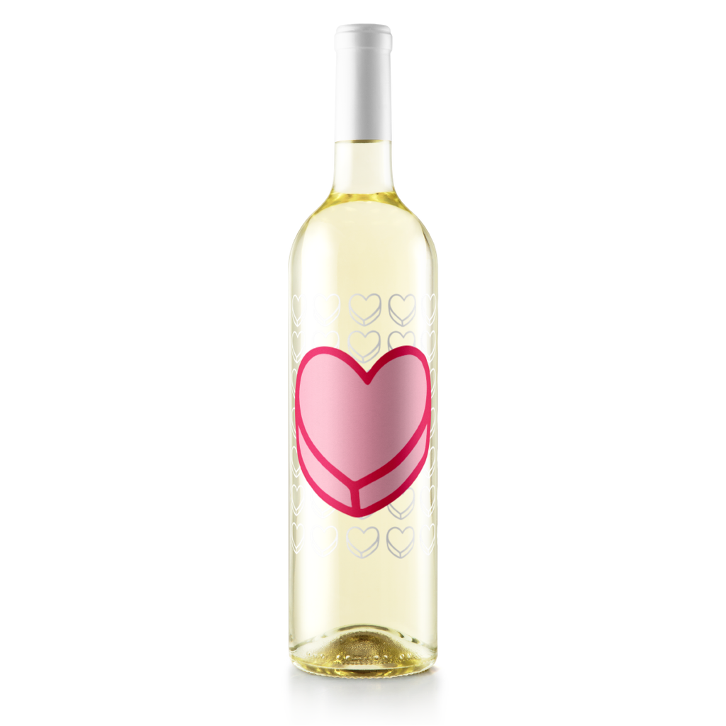 Custom Message Heart Sauvignon Blanc