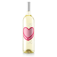 Custom Message Heart Sauvignon Blanc