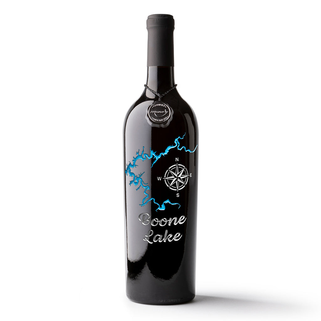 Boone Lake Etched Wine